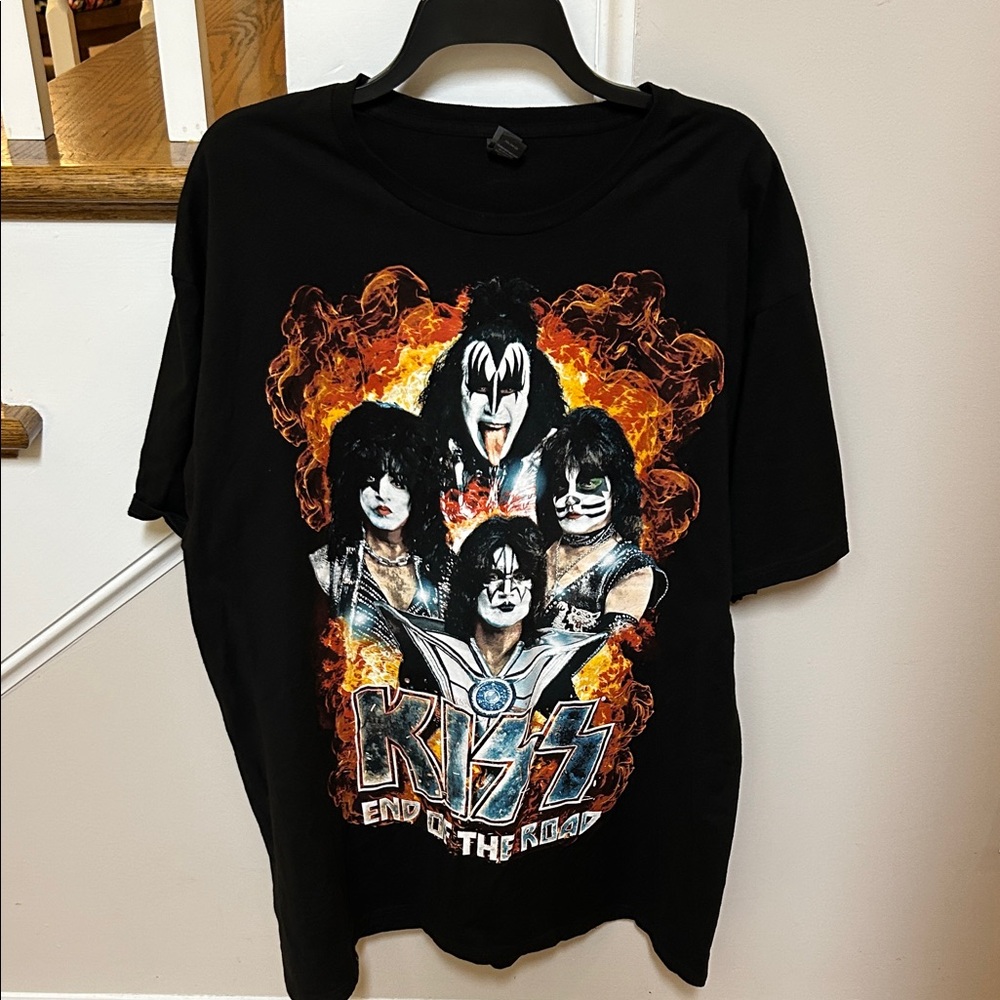 KISS Band Graphic T-Shirt Charlottesville End of the Road Tour